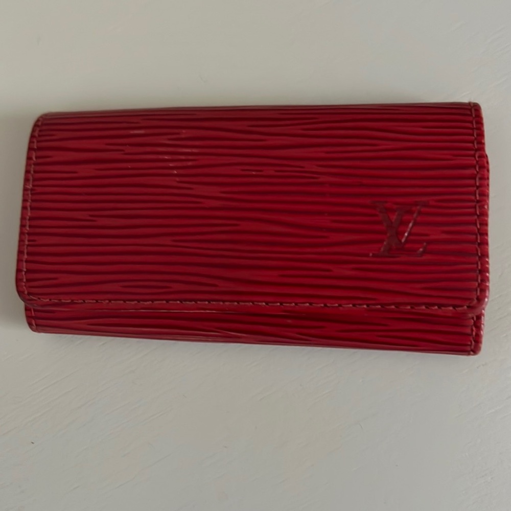 Louis Vuitton 4 Key Chain Holder Red Epi Leather